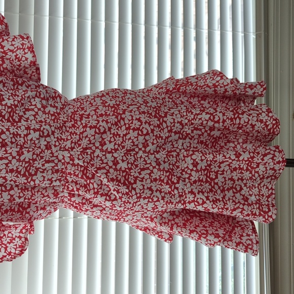 Pink Lily dress, small floral, ruffles, size small - Picture 6 of 15